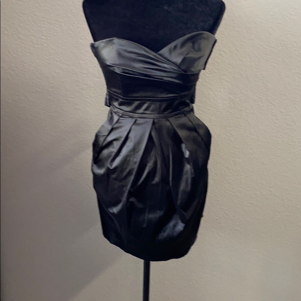 Teeze Me Strapless Black Dress
